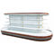 Supermarket Island Commercial Open Display Refrigerator With Rounded Ends